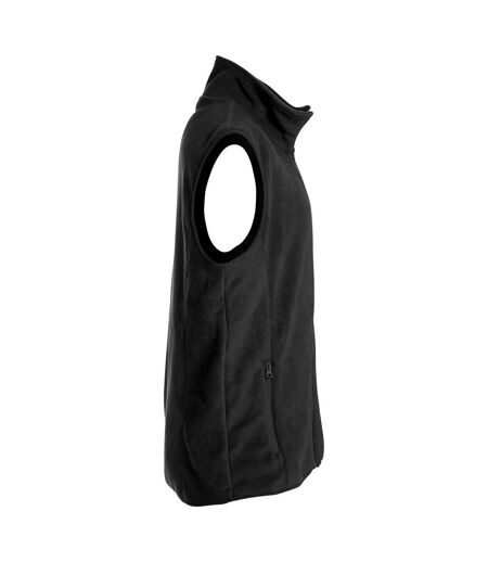 Mens Basic Polar Fleece Gilet Black Clique