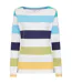 Haut Manches Longues Motif/style Blocs De Couleurs En Rayures Brenton Femme Vert Lazy Jacks-1
