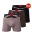 Pack Of 3  Mens Organic Cotton Boxer Shorts  Multicoloured Hugo-1