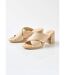 Mules brides croisées talon effet bois-4