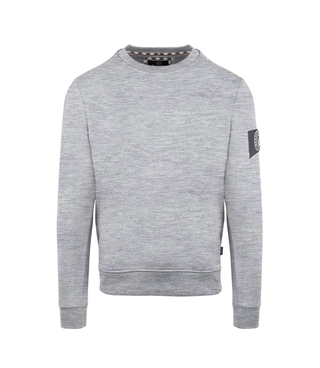 Sweat Motif/style Écusson Homme Gris Aquascutum-1