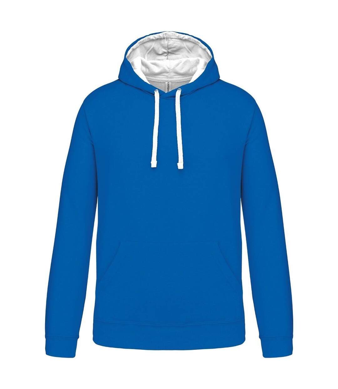 Sweat à capuche contrastée - Homme - K446 - bleu roi et blanc