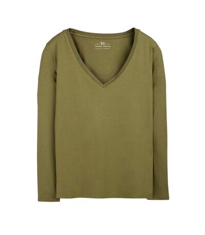 T-shirt kaki femme teddy smith mianas - l