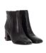 Heeled ankle boots with side zipper closure FLBIC3LEA09 woman