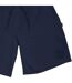Mens Fleece Embroidered Logo Shorts Navy Aquascutum-3