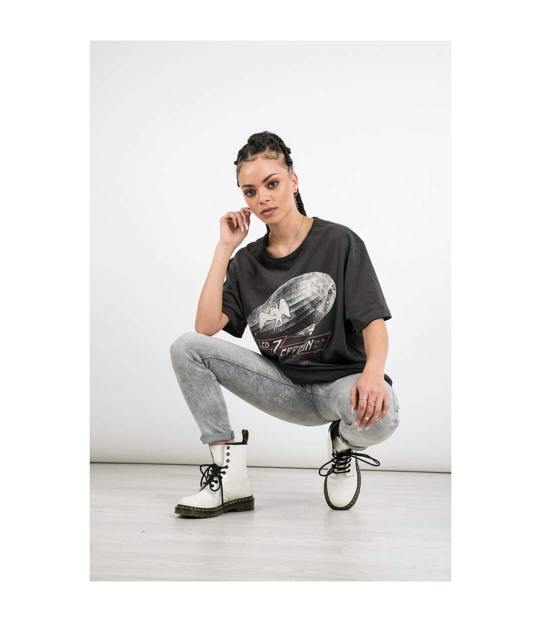 T-shirt dazed and confused adulte gris foncé Amplified-3