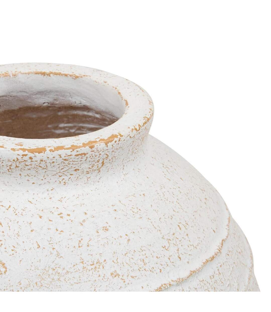 Vase Jarre Déco Romia 38cm Blanc-2