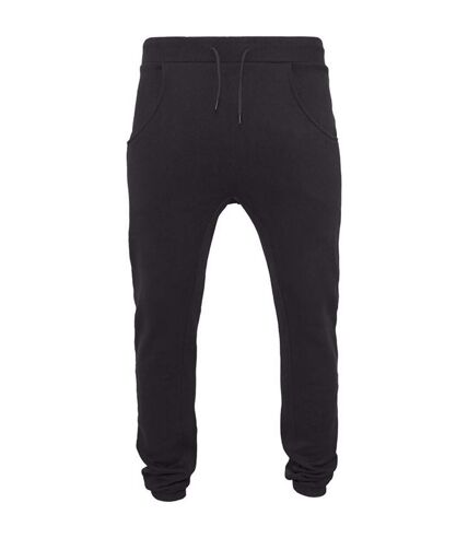 Build Your Brand Mens Heavy Deep Crotch Sweatpants (Black) - UTRW5679