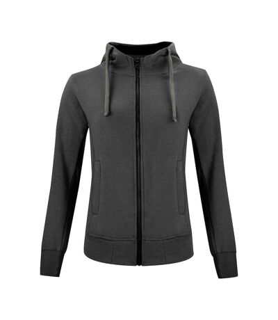 Veste à capuche classic femme anthracite chiné Clique Clique