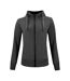 Veste à capuche classic femme anthracite chiné Clique