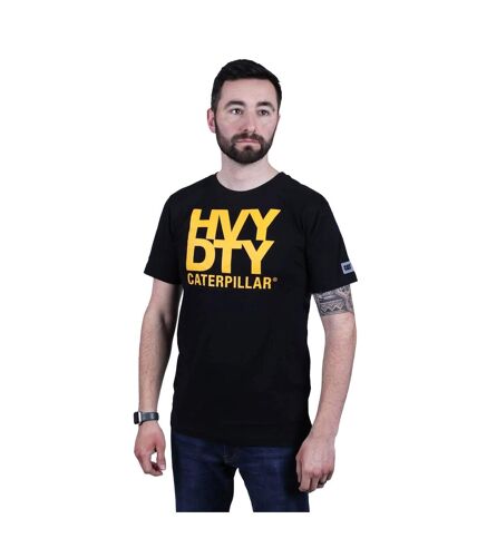 Caterpillar Mens Trademark Logo Heavy Duty T-Shirt (Black) - UTFS10409