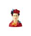 Statuette Déco Buste Frida Khalo 40cm Multicolore