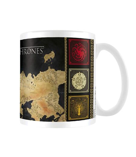 Game of Thrones Map Mug (Black/White/Beige) (One Size) - UTPM2319