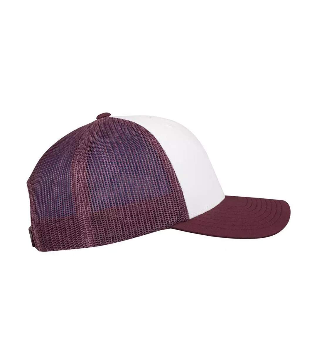 Casquette Trucker Retro Pourpre Blanc Gris Foncé Flexfit-3