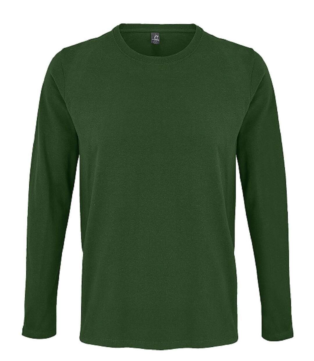 T-shirt manches longues pour homme - 02074 - vert bouteille-1