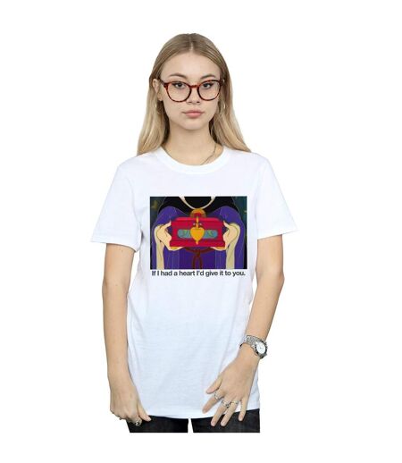 Disney Femme/Les femmes Sleeping Beauty If I Had A Heart - T-shirt boyfriend en coton (Blanc) - UTBI42924