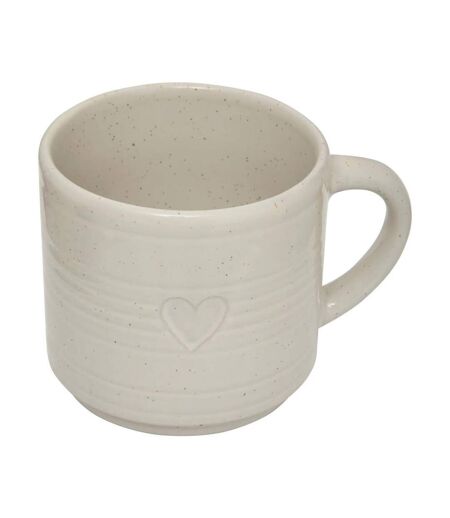 Lot de 2 Mugs en Céramique Adèle 42cl Blanc