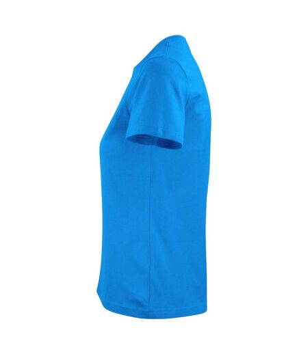 Womens/ladies Heavier Pro T-shirt Ocean Blue Printer