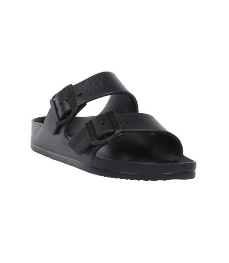Womens/ladies Brooklyn Dual Straps Sandals Black Regatta
