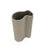 Vase Design en Métal Frankfurt 36cm Beige Foncé-3