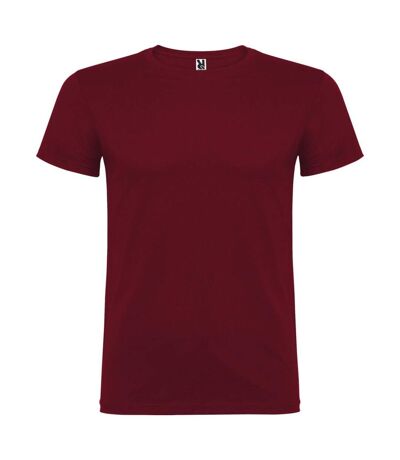 Mens beagle short-sleeved t-shirt garnet Roly