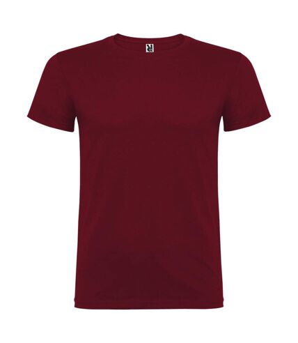 Mens beagle short-sleeved t-shirt garnet Roly