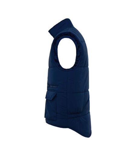 Veste Sans Manches Persei Homme Bleu Marine Jaune Fluo Roly Workwear