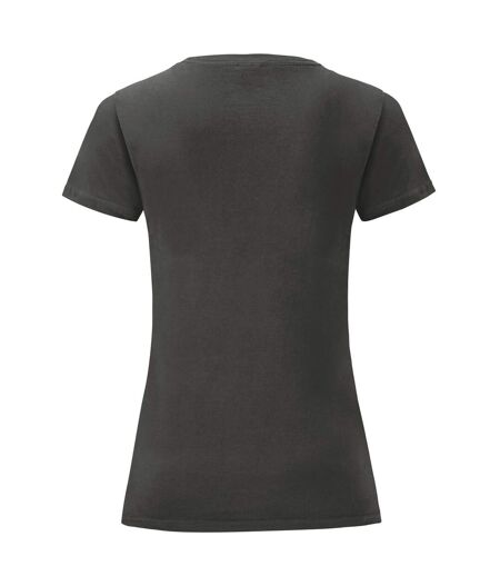 T-shirt iconic femme graphite clair Fruit of the Loom