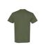 Mens Heavy Cotton T-shirt Military Green Gildan-2