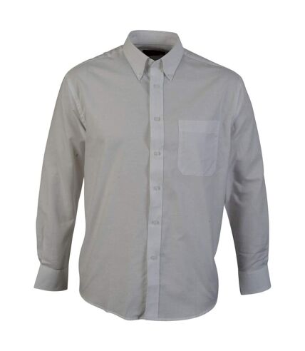Absolute Apparel Mens Long Sleeved Oxford Shirt (White)