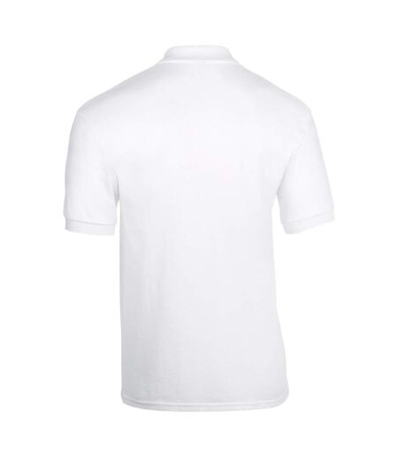 Polo à manches courtes homme blanc Gildan