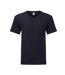 T-shirt Iconic Adulte Bleu Marine Sombre Fruit Of The Loom-1