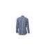 chemise manches longues carreaux vichy HOMME JN617 - bleu marine