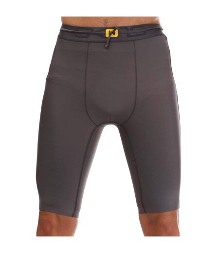 Mens Series-5 Half Length Tights Charcoal Skins