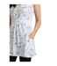 Womens/ladies indus printed jersey tunic light cream Weird Fish-3