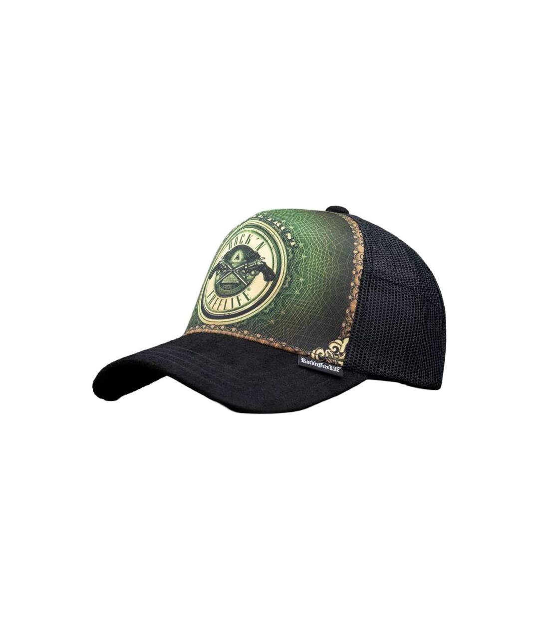 Casquette trucker avec filet bi-matière Trust Rock'n Free Life-1