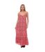 Robe longue caraco femme rouge Superdry-1