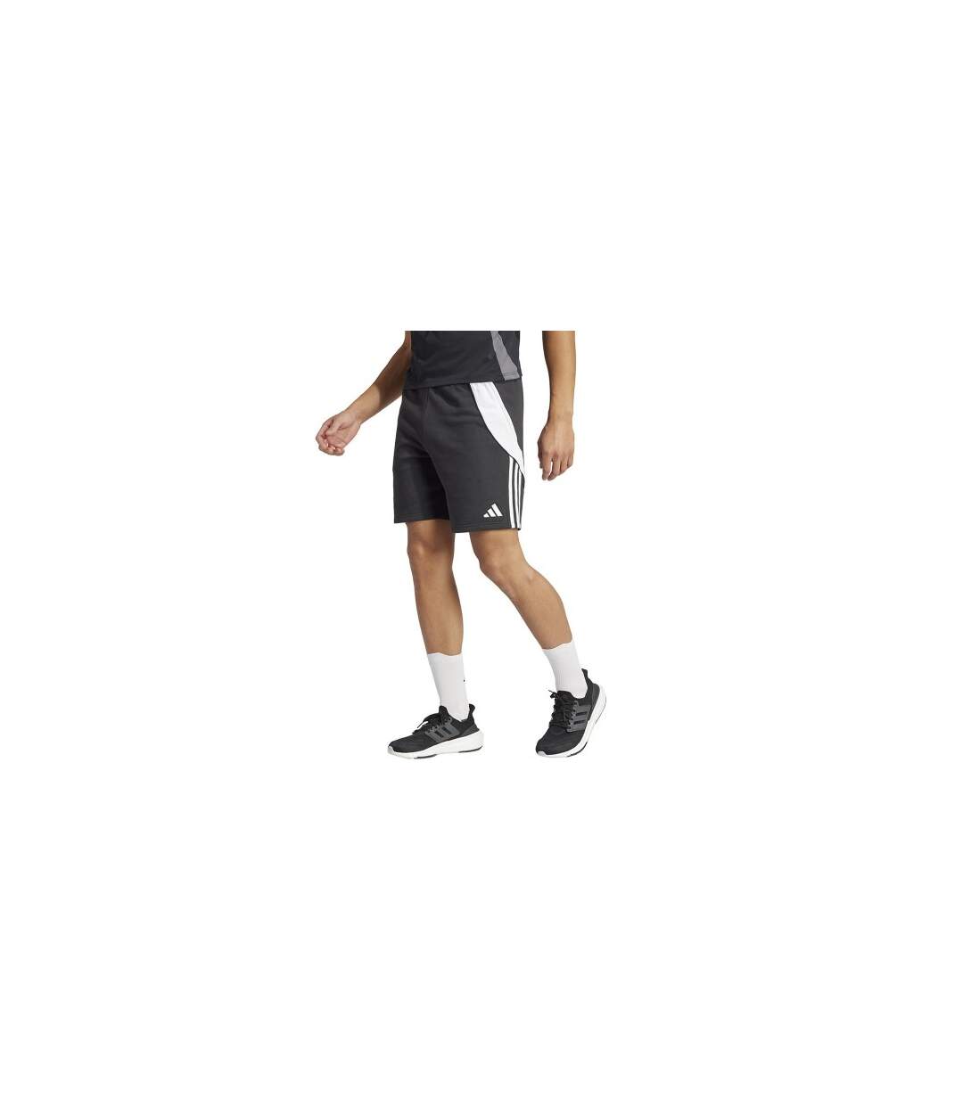 Short Motif/style Rayure Latérale Tiro Homme Noir Adidas-1