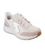 Womens/ladies Blvd Retro Suede Trainers Light Pink Purple Skechers-1