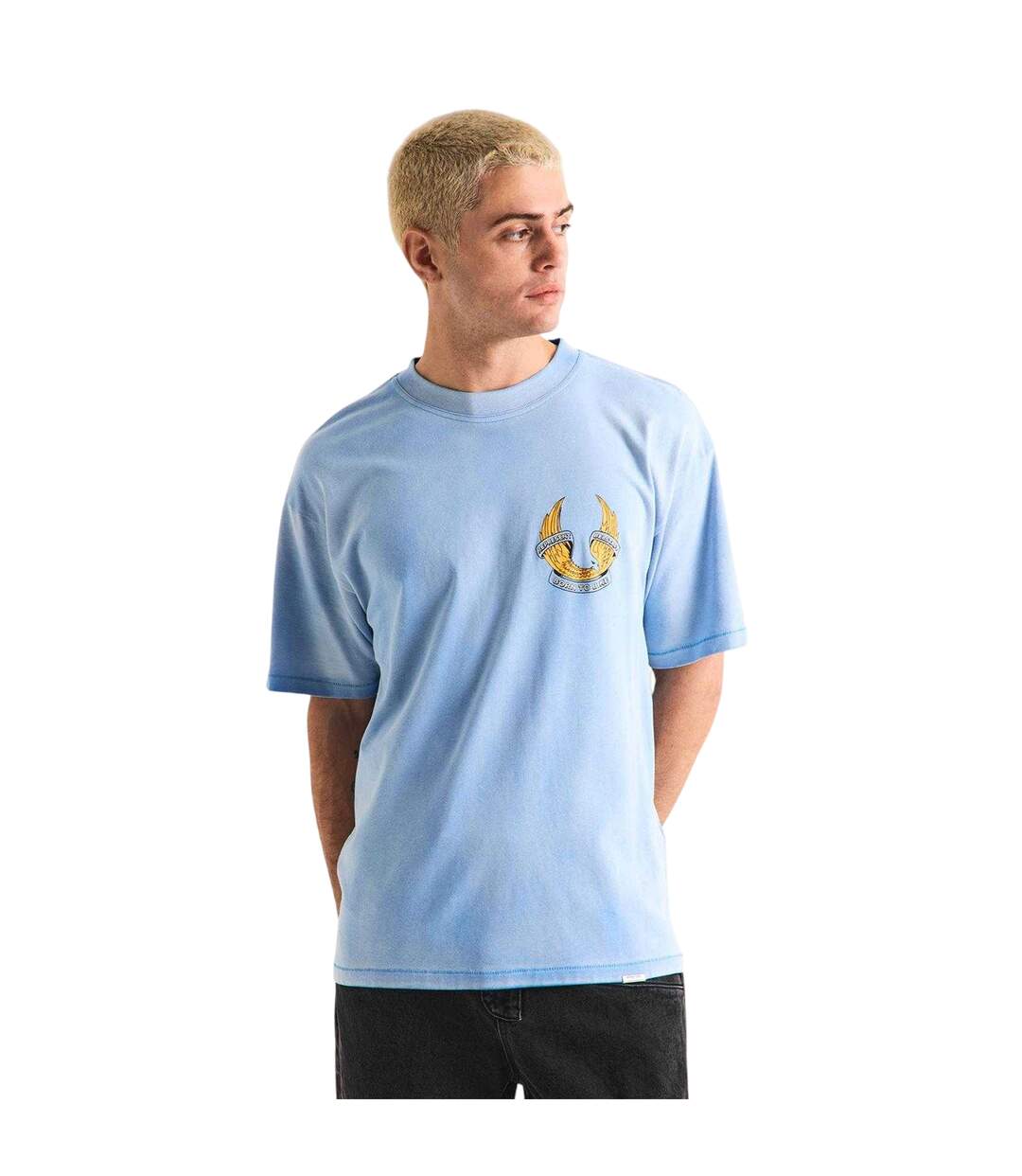 T-shirt Homme Bleu Délavé Represent-4
