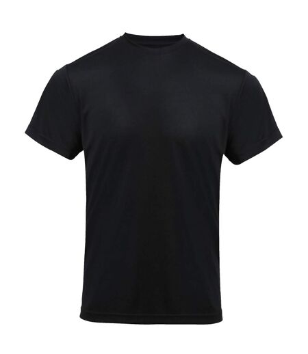 Premier Mens Chefs Coolchecker Short Sleeve T-Shirt (Black)