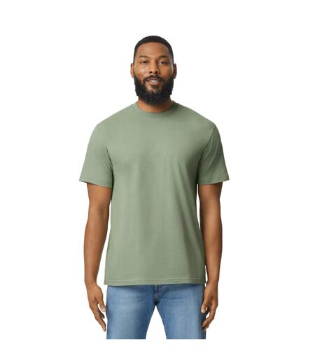 Mens Softstyle Enzyme Washed Midweight T-shirt Sage Gildan