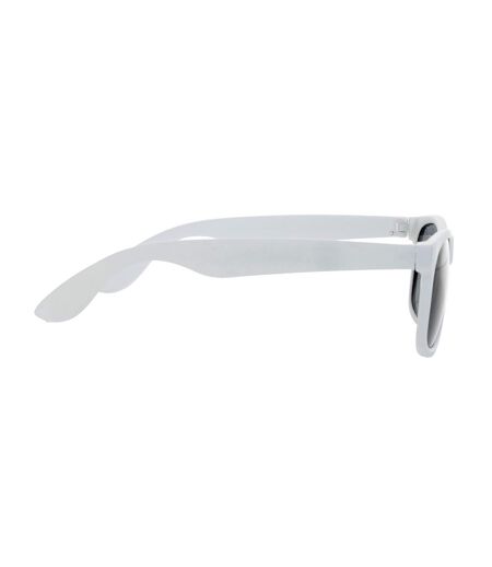 Unisex adult recycled pp plastic sunglasses one size white XD Collection