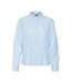 Chemise bleu/blanche à rayures femme vero moda ani oxford-2