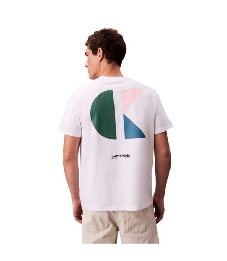 T-shirt Motif/style Logo Homme Blanc Calvin Klein