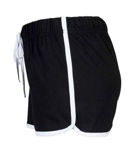 Short rétro femme noir / blanc Skinni Fit