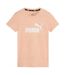 T-shirt Motif/style Logo Essential Femme Orange Puma-1
