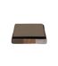 Pouf Coffre Pliable Patchwork Loic 38cm Marron-4