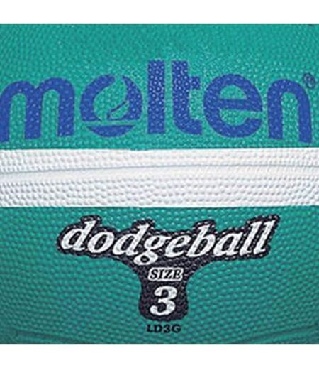Ballon De Dodgeball Taille 3 Vert Blanc Molten