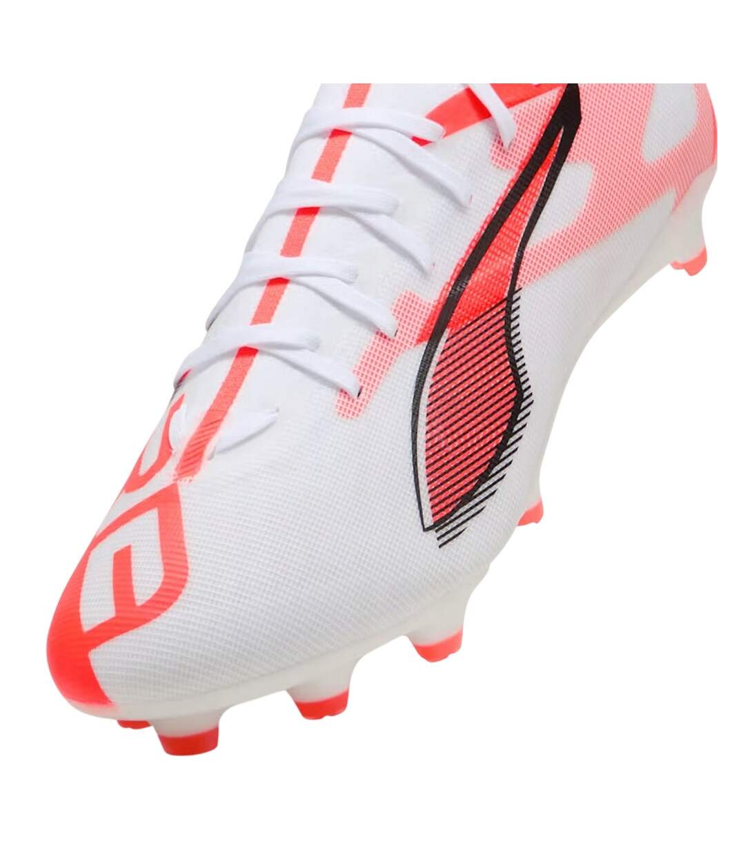 Chaussures De Foot Pour Terrain Ferme Match Ultra Homme Blanc Orange Puma-4